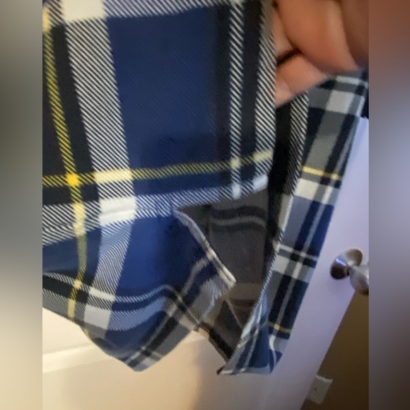 Chaps Ralph Lauren Plaid Polo Short Short Sleeve Cotton Size LARGE - Picture 4 of 8